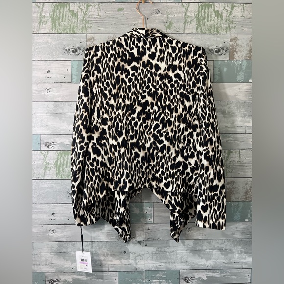 NWT! Calvin Klein Leopard Print Dress Jacket Blazer - Picture 3 of 10